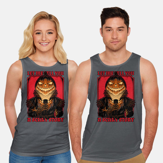 Halloween Pumpkin Scary Stories-Unisex-Basic-Tank-Studio Mootant