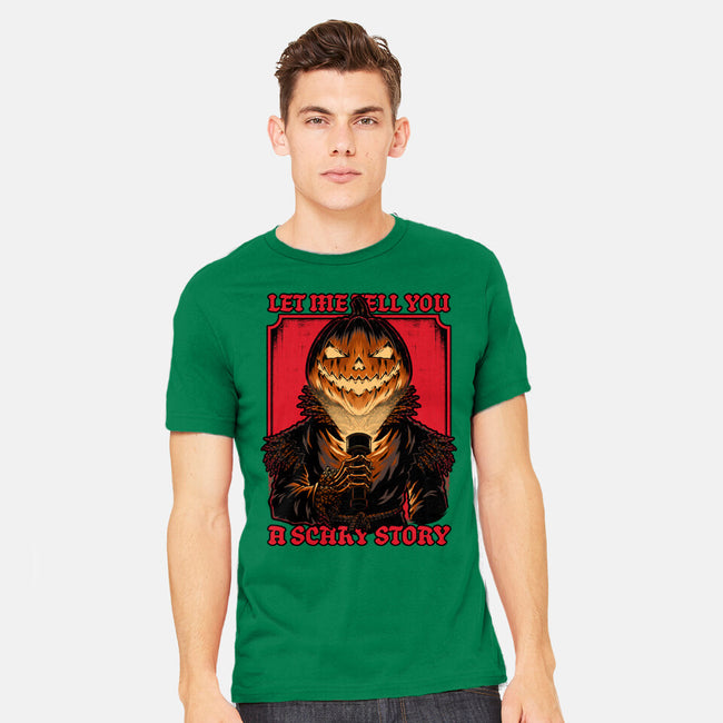 Halloween Pumpkin Scary Stories-Mens-Heavyweight-Tee-Studio Mootant