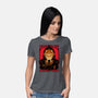 Halloween Pumpkin Scary Stories-Womens-Basic-Tee-Studio Mootant