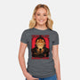 Halloween Pumpkin Scary Stories-Womens-Fitted-Tee-Studio Mootant
