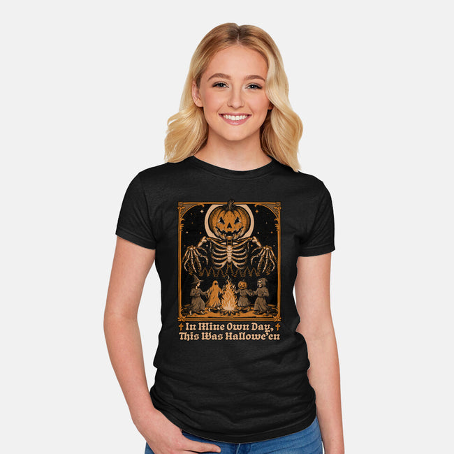 Halloween Medieval Dance-Womens-Fitted-Tee-Studio Mootant