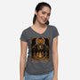 Halloween Medieval Dance-Womens-V-Neck-Tee-Studio Mootant