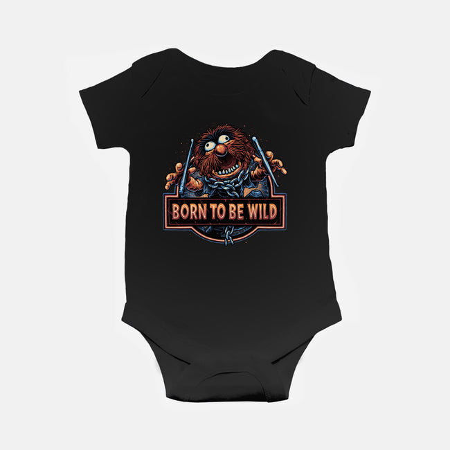 Be Wild-Baby-Basic-Onesie-glitchygorilla