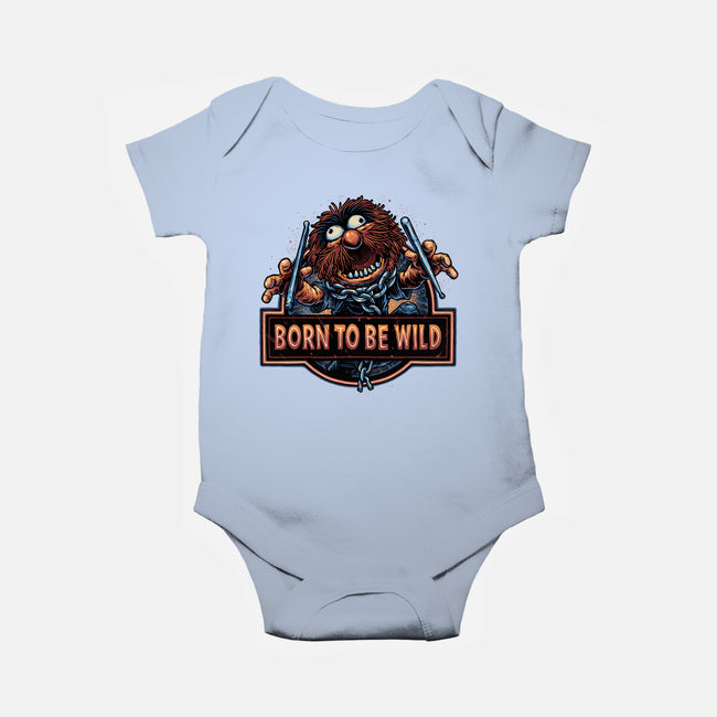 Be Wild-Baby-Basic-Onesie-glitchygorilla
