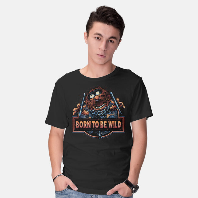 Be Wild-Mens-Basic-Tee-glitchygorilla
