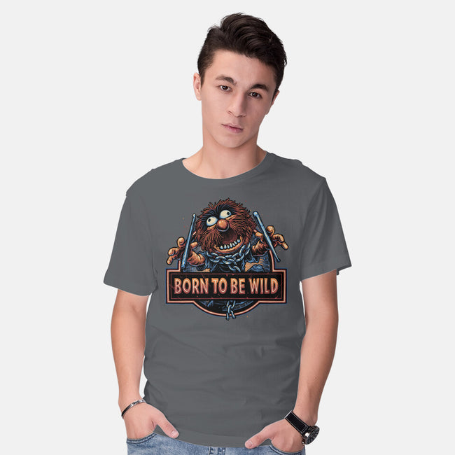 Be Wild-Mens-Basic-Tee-glitchygorilla