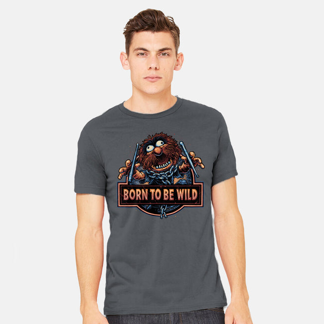 Be Wild-Mens-Heavyweight-Tee-glitchygorilla