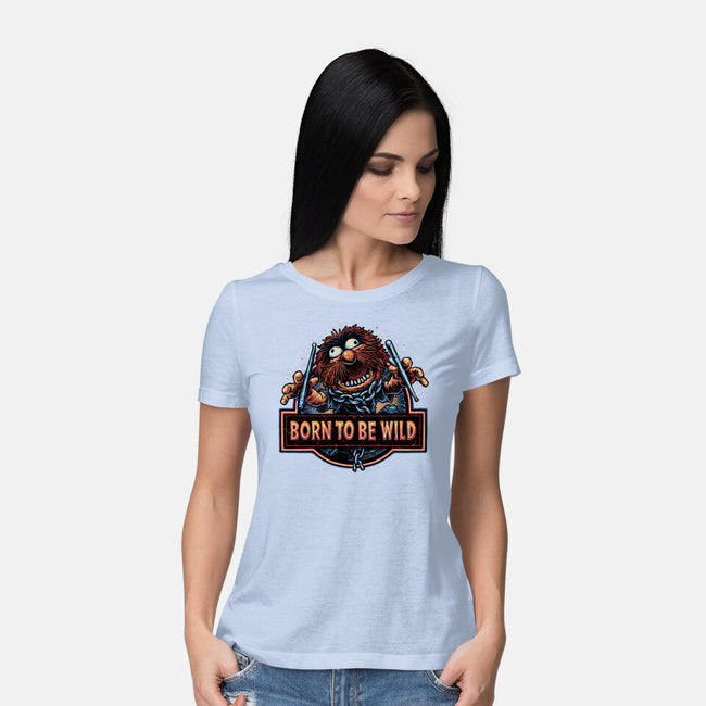 Be Wild-Womens-Basic-Tee-glitchygorilla