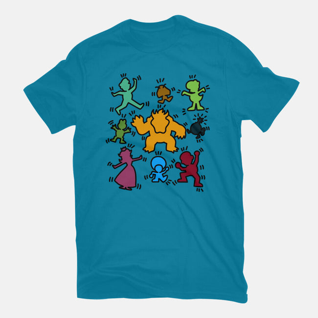 Classic Game Doodle-Mens-Heavyweight-Tee-rmatix