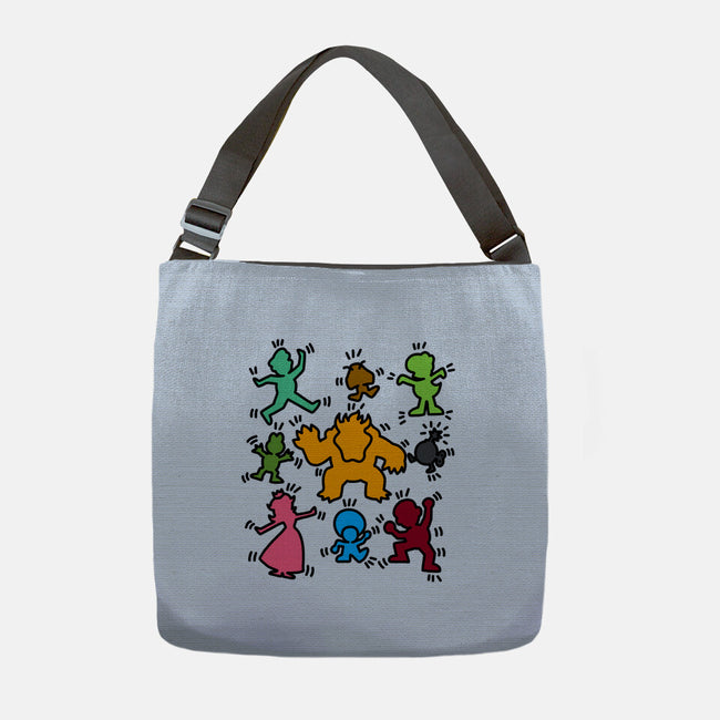 Classic Game Doodle-None-Adjustable Tote-Bag-rmatix