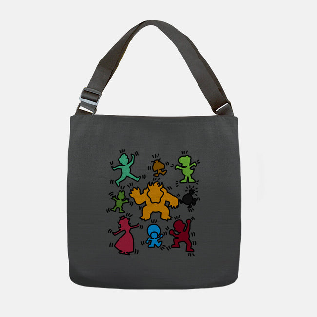 Classic Game Doodle-None-Adjustable Tote-Bag-rmatix