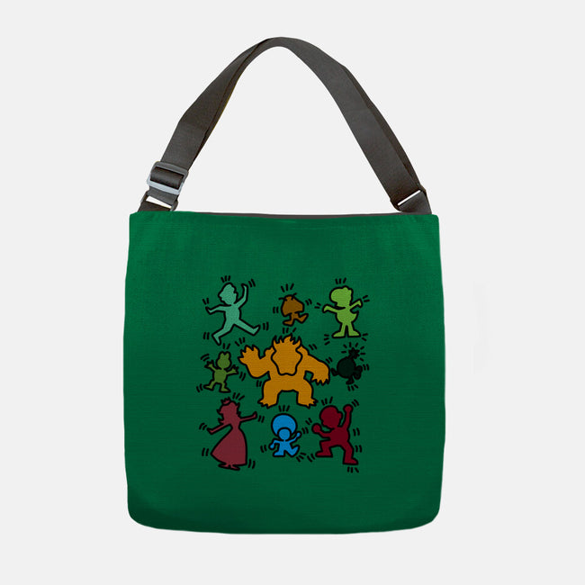 Classic Game Doodle-None-Adjustable Tote-Bag-rmatix