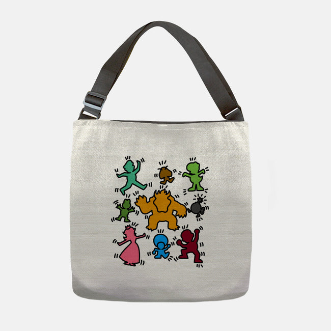 Classic Game Doodle-None-Adjustable Tote-Bag-rmatix