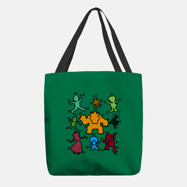 Classic Game Doodle-None-Basic Tote-Bag-rmatix