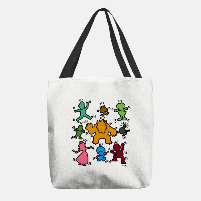 Classic Game Doodle-None-Basic Tote-Bag-rmatix
