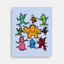 Classic Game Doodle-None-Stretched-Canvas-rmatix