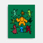 Classic Game Doodle-None-Stretched-Canvas-rmatix