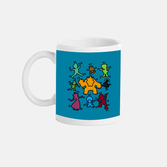 Classic Game Doodle-None-Mug-Drinkware-rmatix