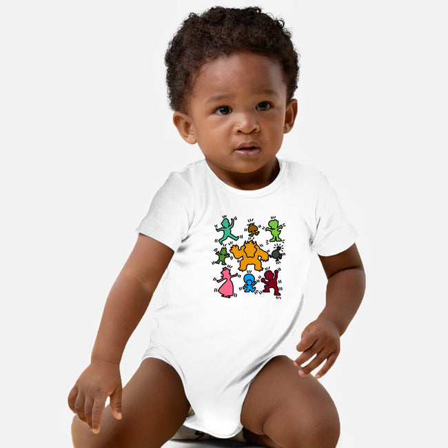 Classic Game Doodle-Baby-Basic-Onesie-rmatix