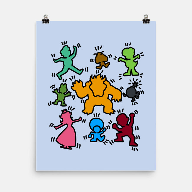 Classic Game Doodle-None-Matte-Poster-rmatix