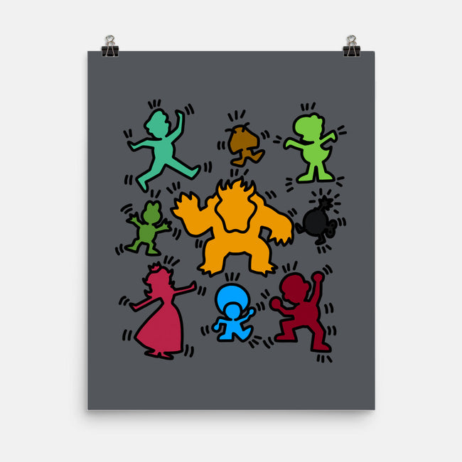 Classic Game Doodle-None-Matte-Poster-rmatix