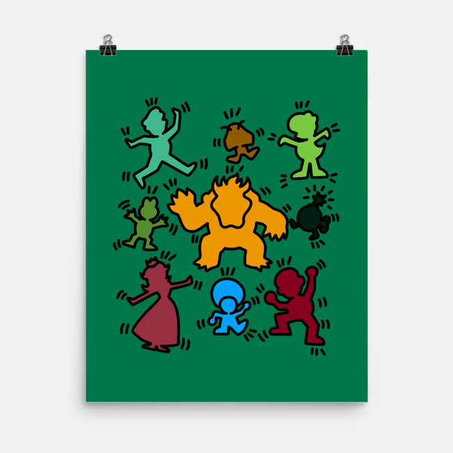 Classic Game Doodle-None-Matte-Poster-rmatix