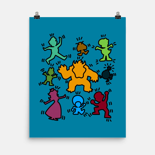 Classic Game Doodle-None-Matte-Poster-rmatix