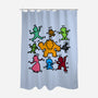 Classic Game Doodle-None-Polyester-Shower Curtain-rmatix