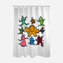 Classic Game Doodle-None-Polyester-Shower Curtain-rmatix