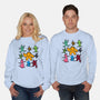 Classic Game Doodle-Unisex-Crew Neck-Sweatshirt-rmatix