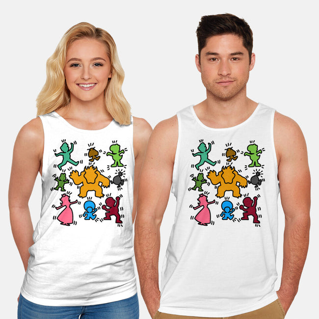 Classic Game Doodle-Unisex-Basic-Tank-rmatix