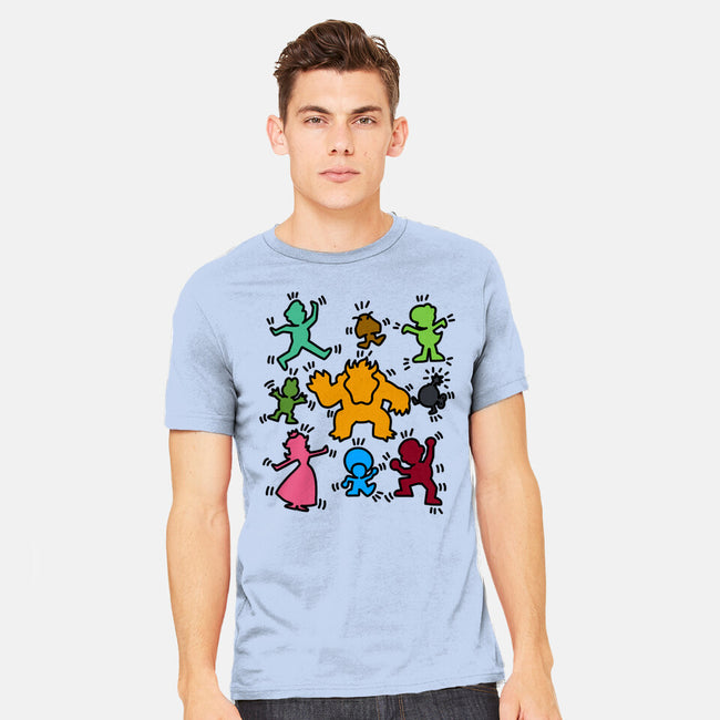 Classic Game Doodle-Mens-Heavyweight-Tee-rmatix