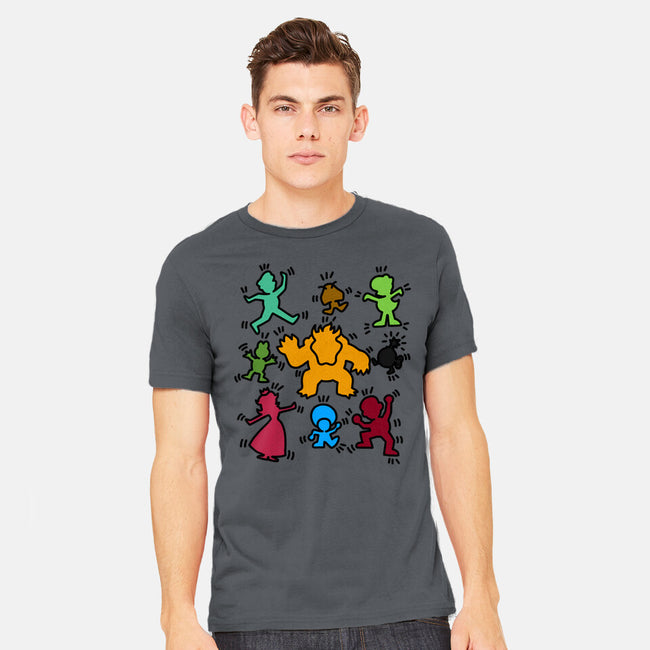Classic Game Doodle-Mens-Heavyweight-Tee-rmatix