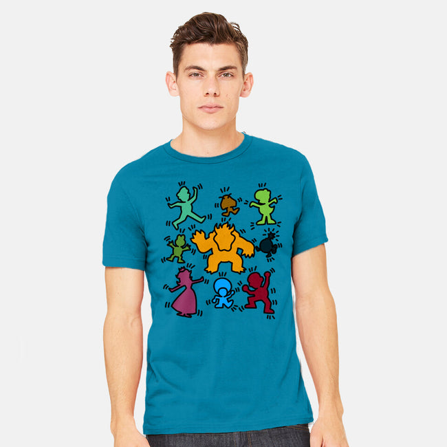 Classic Game Doodle-Mens-Heavyweight-Tee-rmatix