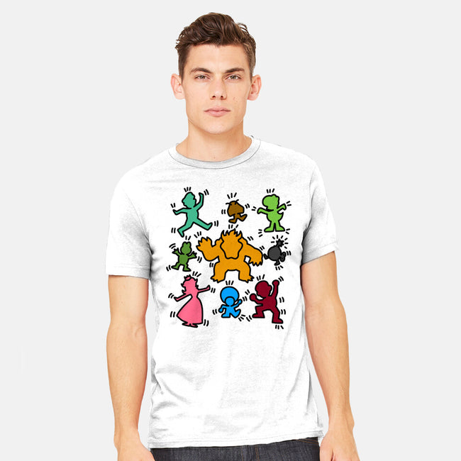 Classic Game Doodle-Mens-Heavyweight-Tee-rmatix