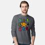 Classic Game Doodle-Mens-Long Sleeved-Tee-rmatix