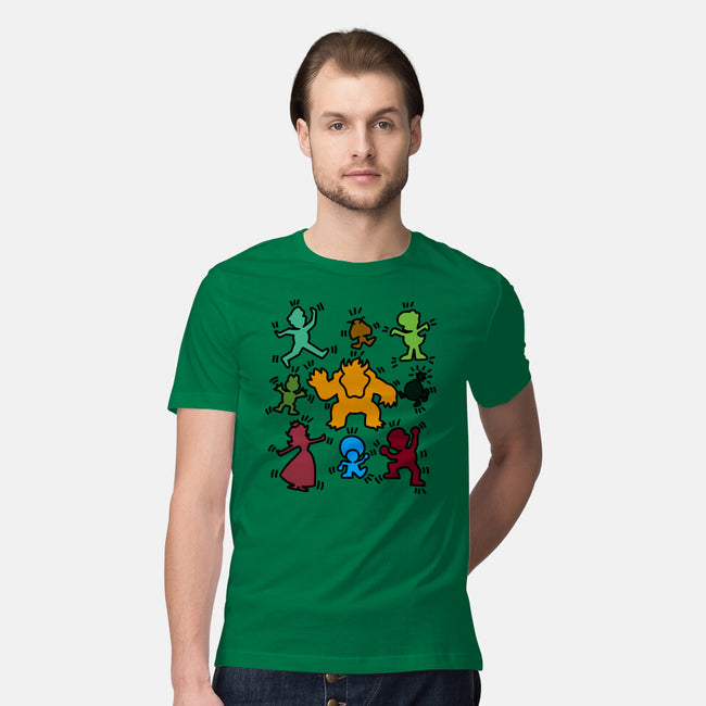 Classic Game Doodle-Mens-Premium-Tee-rmatix