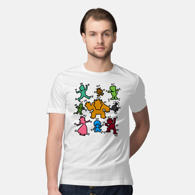 Classic Game Doodle-Mens-Premium-Tee-rmatix