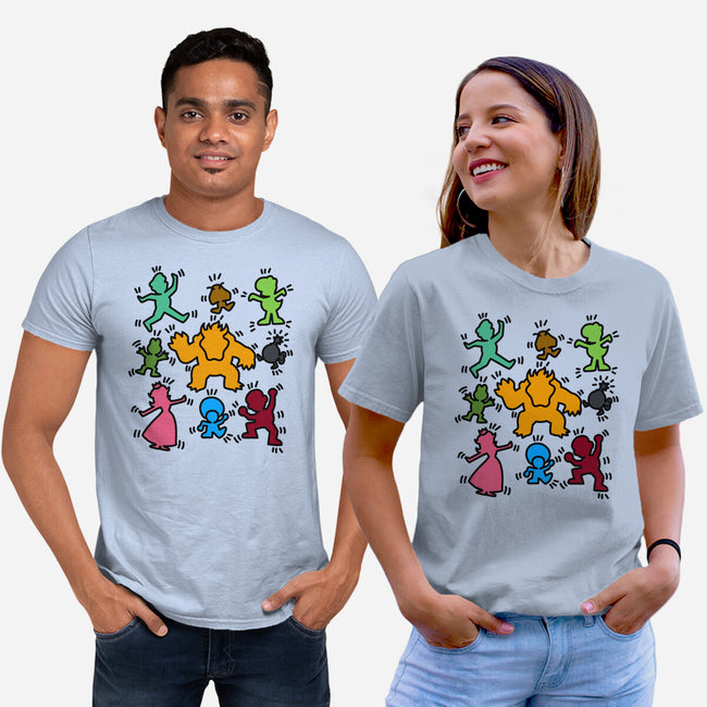 Classic Game Doodle-Unisex-Basic-Tee-rmatix