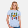 Classic Game Doodle-Womens-Fitted-Tee-rmatix