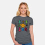 Classic Game Doodle-Womens-Fitted-Tee-rmatix
