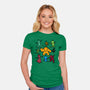 Classic Game Doodle-Womens-Fitted-Tee-rmatix