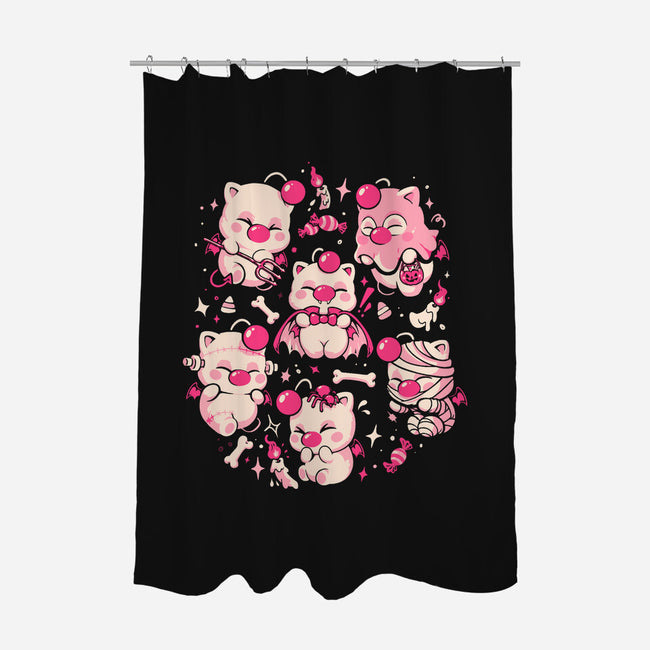 Creepy Cuties-None-Polyester-Shower Curtain-Arigatees