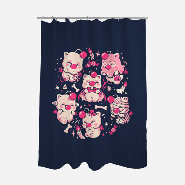 Creepy Cuties-None-Polyester-Shower Curtain-Arigatees