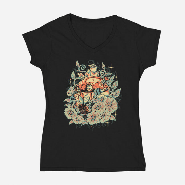 The Gardener-Womens-V-Neck-Tee-Estudio Horta