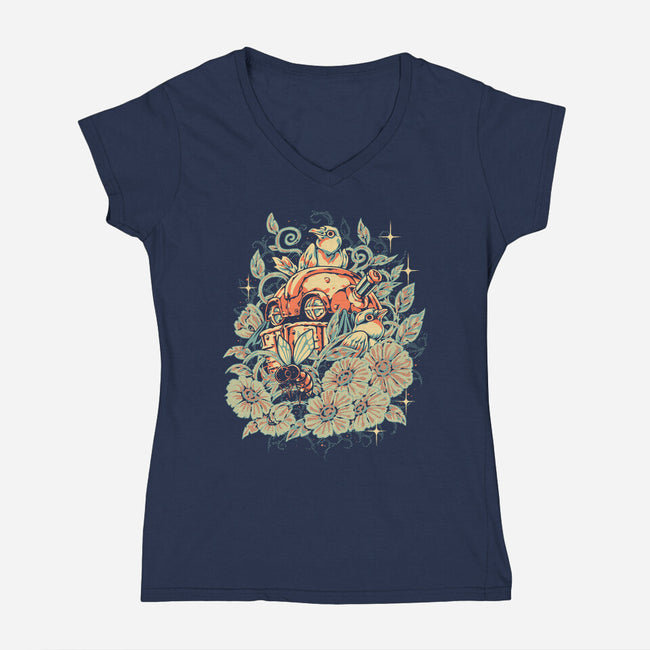 The Gardener-Womens-V-Neck-Tee-Estudio Horta