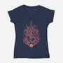 The Forgotten One-Womens-V-Neck-Tee-Estudio Horta