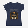 Combat And Regenerative Biology-Womens-V-Neck-Tee-glitchygorilla