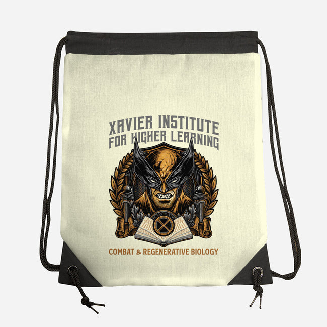 Combat And Regenerative Biology-None-Drawstring-Bag-glitchygorilla