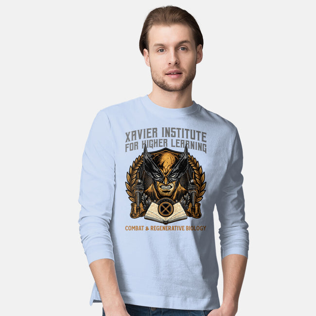 Combat And Regenerative Biology-Mens-Long Sleeved-Tee-glitchygorilla